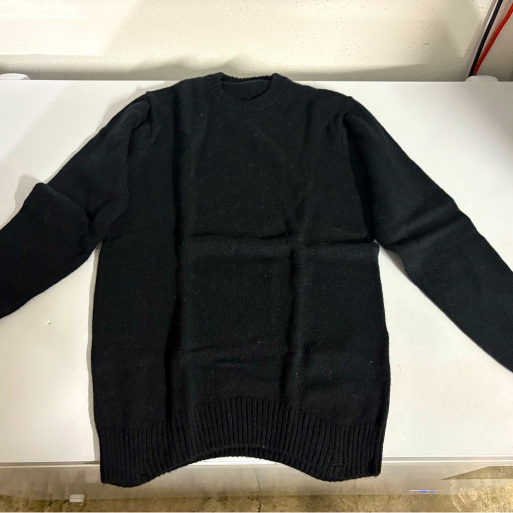 Muji Black Knit Sweater Size Small